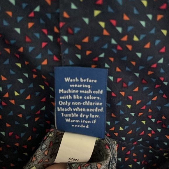 Men’s Apt 9 Seriously Soft Short Sleeve Button Down Shirt Size M Navy - Picture 6 of 8